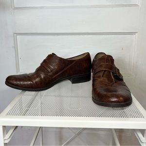 Brown Naturalizer single monk strap shoes